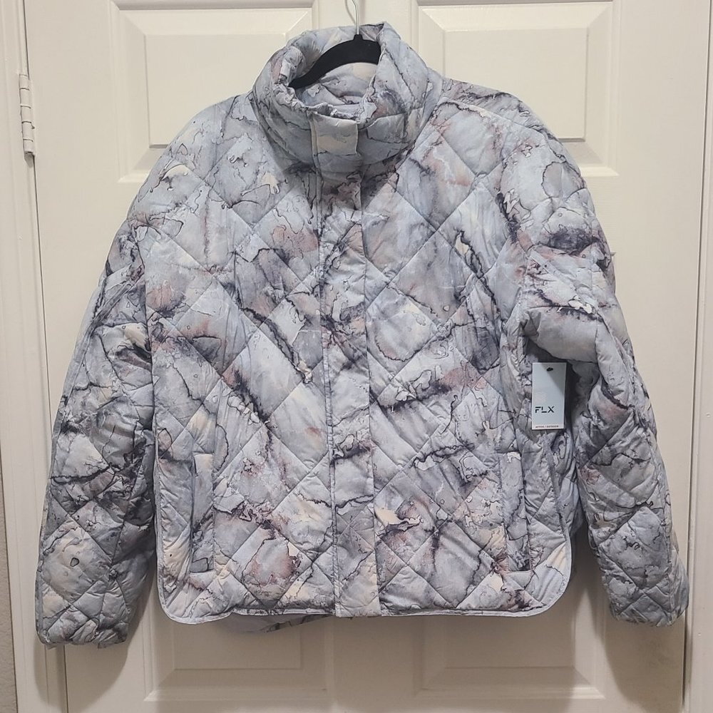 FLX Women's Active Outdoor Packable Quilt Puffer Winter Jacket